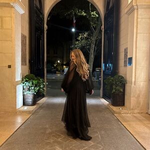 Mes Demoiselles Black Sheer Long Sleeve Dress